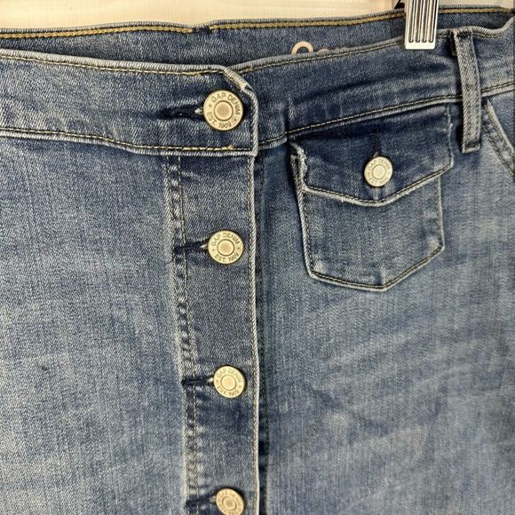 Gap 1969 Denim Pencil Skirt Blue Knee Length Pockets Women's Size 29 - Picture 6 of 7